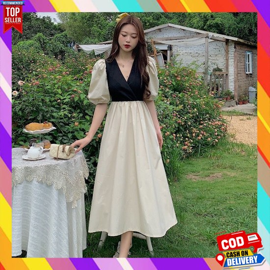 Baju Gamis Elegan Dress Wanita Terbaru 2023 Longdress Pesta Cantik Dres Korean Style Dresss Perempua