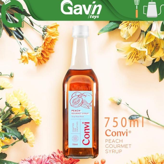 

Sirup Rasa Buah Persik - Convi Peach Gourmet Syrup Premium Sirup 750ml