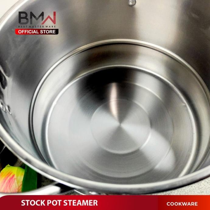 Prasmanan Bulat / Wadah Water Soup BMW Stainless Steel