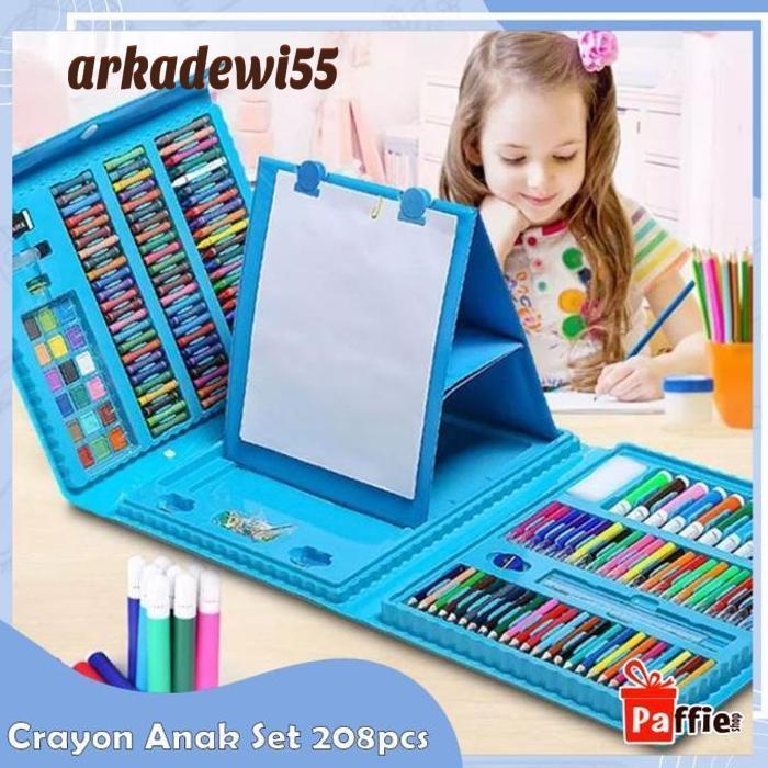 

Crayon Anak Set 208 pcs Pensil Warna Alat Lukis Gambar Jumbo Sekolah A