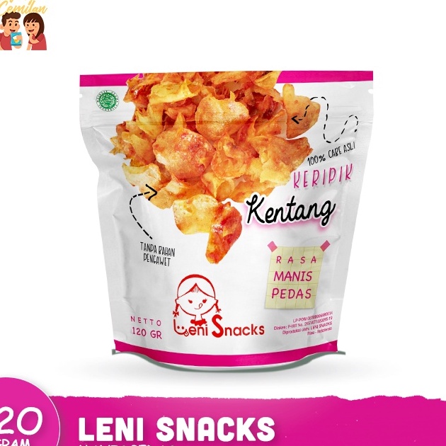 

[KODE PRODUK VTHHS7445] Leni Snacks - Keripik Kentang rasa Manis Pedas