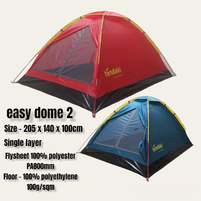 Terlaris Camp Tenda Camping Anak Terlaris Tendaki Easy Dome 2 Single Layer