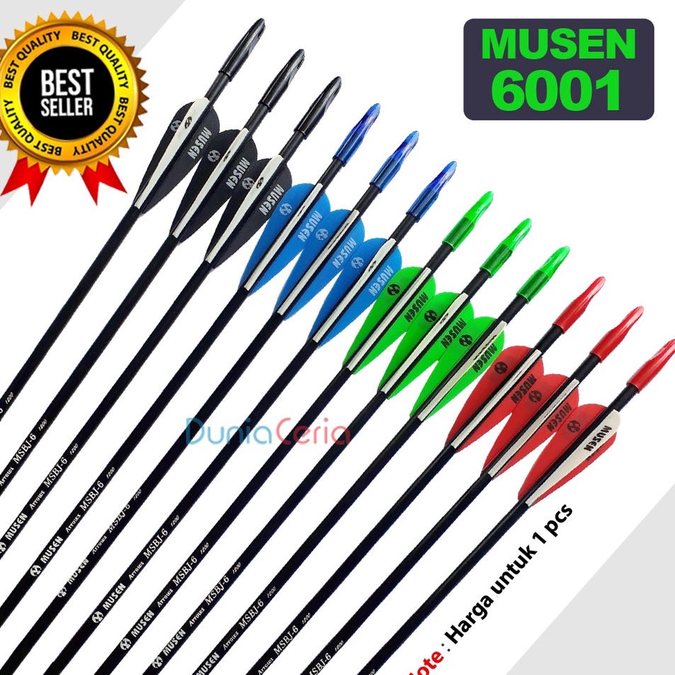 {PRM.8Jn23ᴿ} Arrow Musen 6mm Spine 1200 Tipe 6001