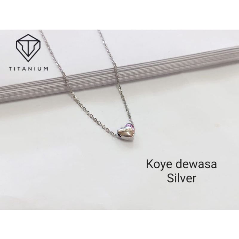 kalung koye love kalung liontin wanita kalung titanium wanita