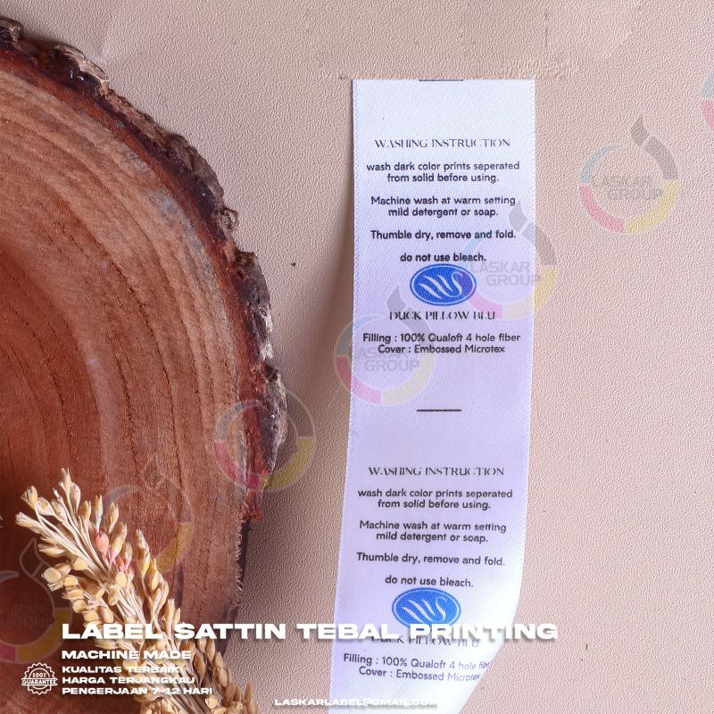 

label satin import prin bisa 3 warna / label satin impor prin