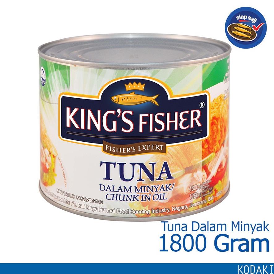 

Khas Jaya King's Fisher Tuna 1800 gram Larutan Garam/ Minyak/ Hot Spicy Kaleng Best Seller