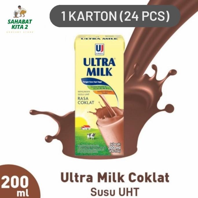 

Susu UHT Ultra Milk Coklat 200 ml Karton rah