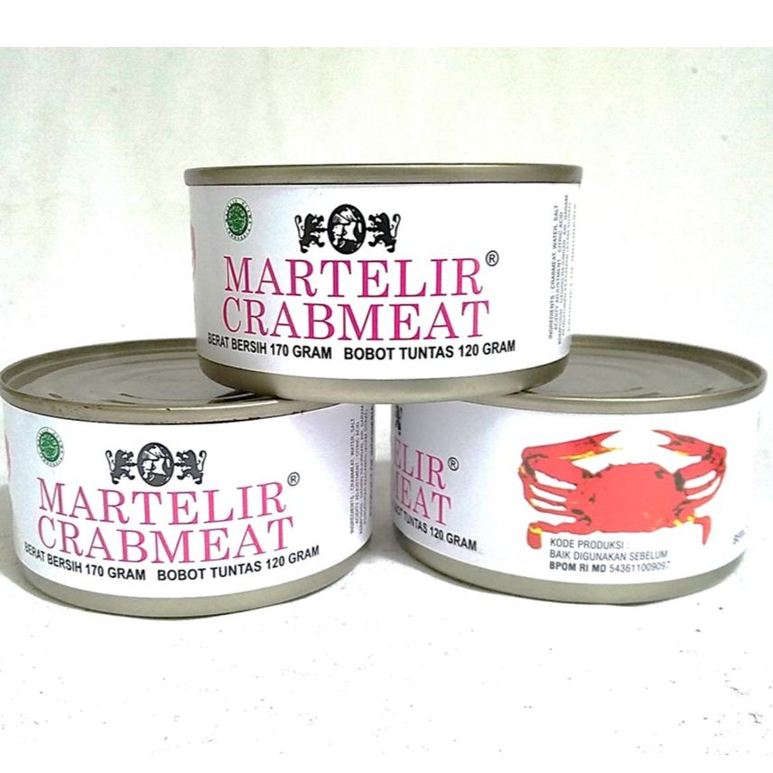 

Martelir Crabmeat 170gr X 3 Kaleng Paket EKONOMIS Best Seller