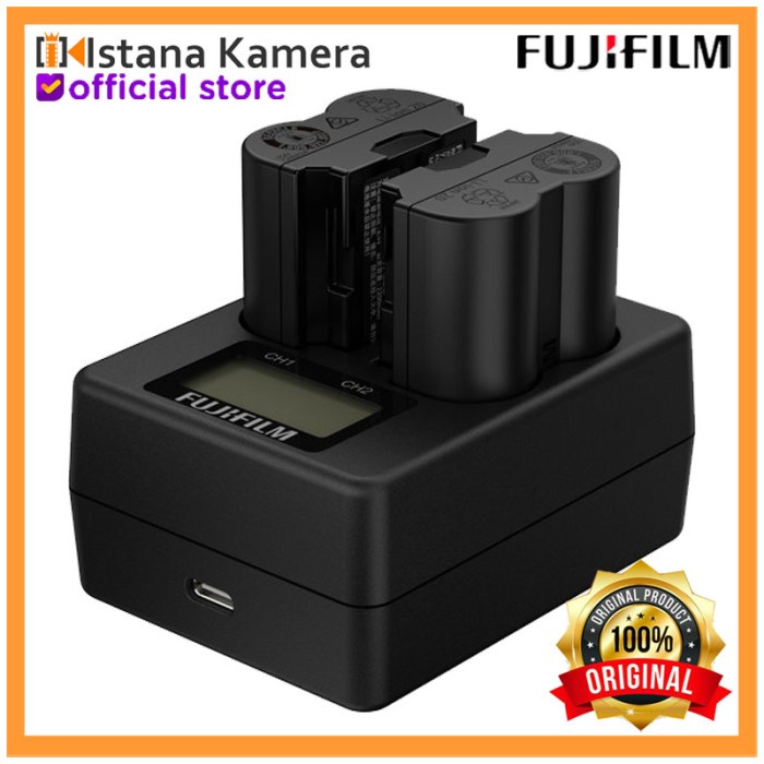 DISKON SPESIAL FUJIFILM BC-W235 DUAL BATTERY CHARGER FOR NP-W235 XT4 X-T4 TERLARIS