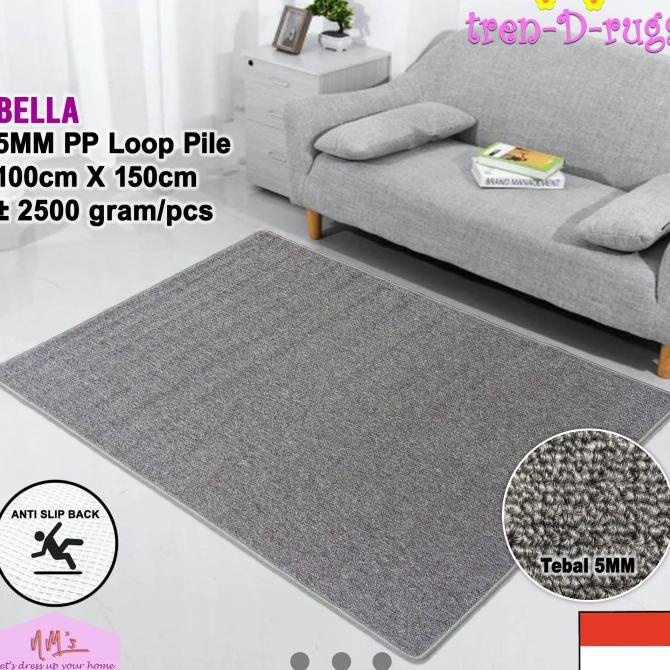 Karpet polos permadani lantai ruang tamu kamar anti slip minimalis