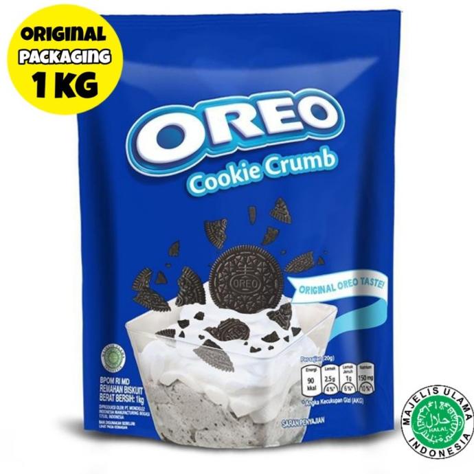 

OREO COOKIE CRUMBS 1Kg MONDELEZ / CRUMB KEMASAN ORIGINAL