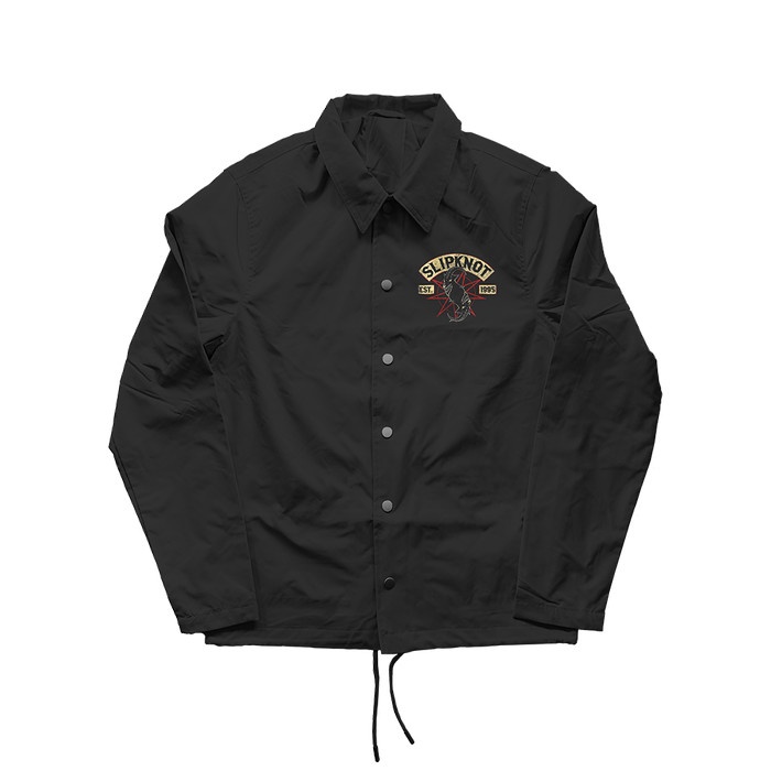 TERLARIS COACH JAKET BAND METAL SLIPKNOT JACKET WINDBREAKER PARASUT PRIA WANITA