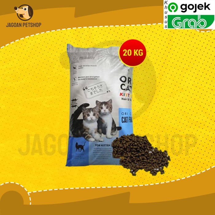 

Gosend Makanan Kucing Ori Cat Kitten Hair N Skin 20 Kg Dry Food