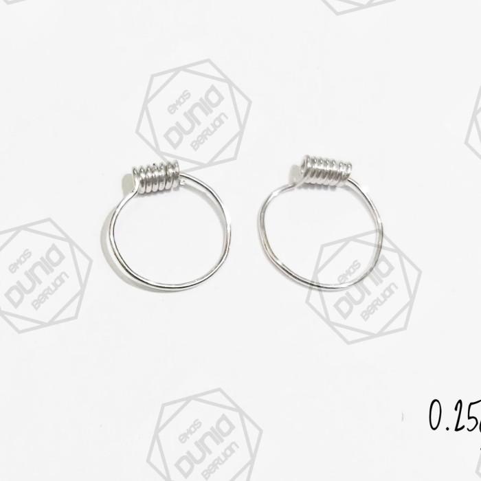 Hiasan Anting Bayi Baru Lahir Emas Mas Putih