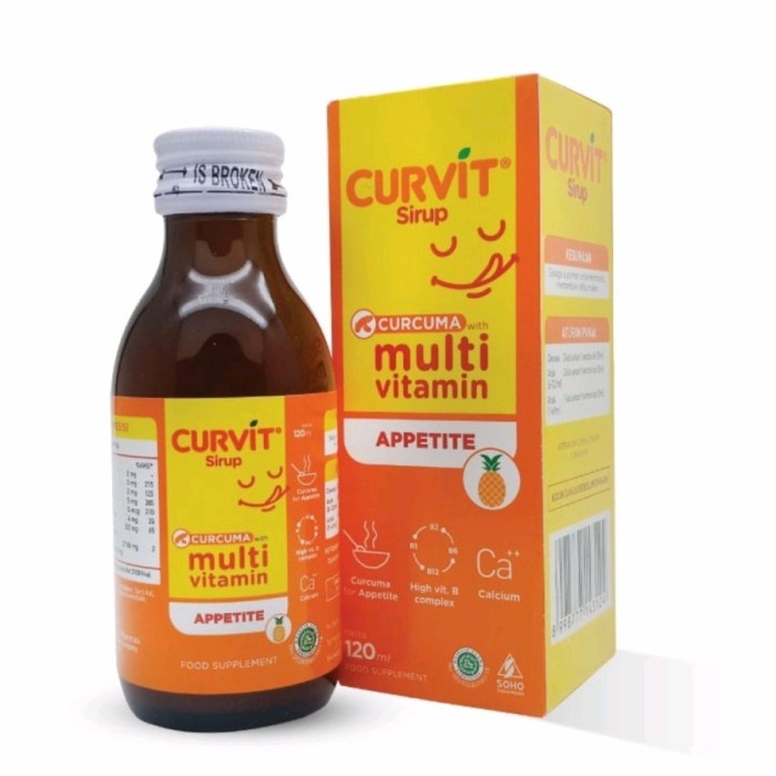 

Curvit Sirup Multivitamin Dan Suplemen Makanan 120Ml