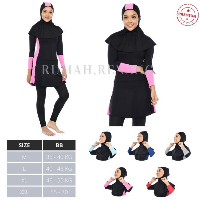 Baju renang muslimah dewasa baju renang perempuan remaja baju renang