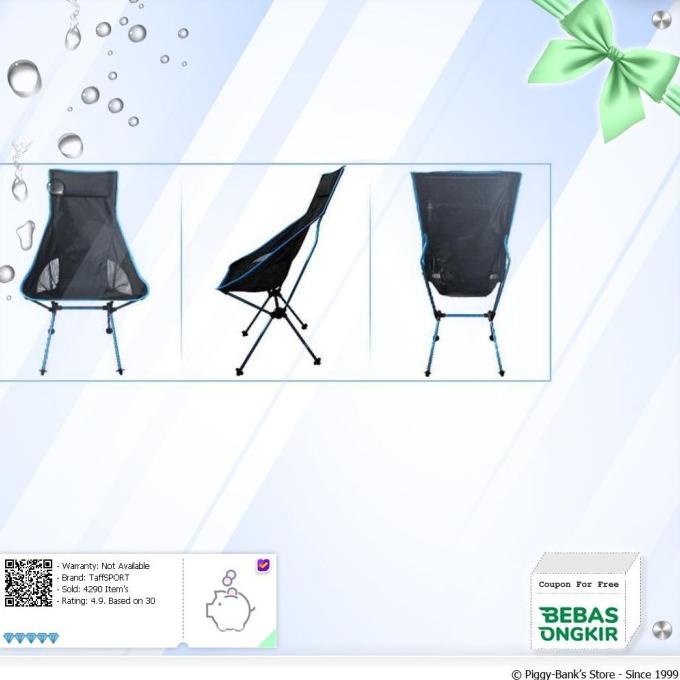 TaffSPORT Kursi Lipat Memancing Folding Fishing Chair - SF733