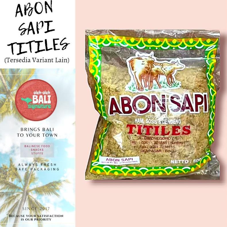 

Abon Titiles Bali/Abon Sapi Titiles/Abon Babi Titiles/Abon Ayam Titiles/Abon Ikan Titiles Best Seller