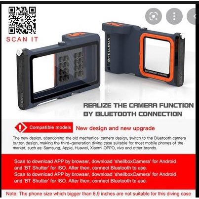 SHELLBOX WATERPROOF CASE PROFESIONAL DIVING 15M REAL IPHONE SAMSUNG