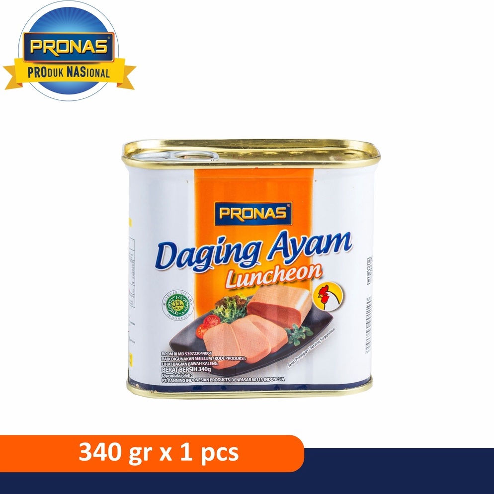 

✪Pasti Murah ZECDB Pronas Luncheon Ayam (Daging Ayam Blok Serbaguna) 340g R88 ➝Stok Banyak