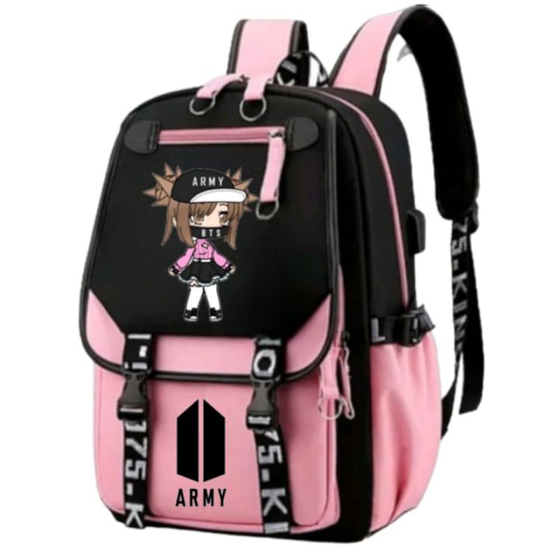 rabana96bags TAS SEKOLAH ANAK PEREMPUAN RANSEL ANAK TAS FIRAL  BTS  TK SD SMP SMA BTS ARMY KPOP