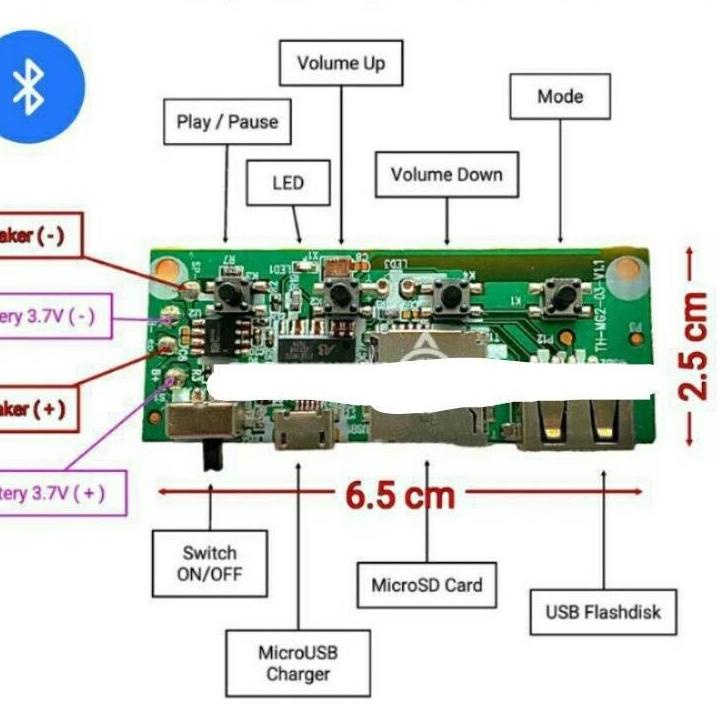 Terlaris [To1303] Modul Mp3 Bluetooth Copotan Jcode 03 [Kode32]