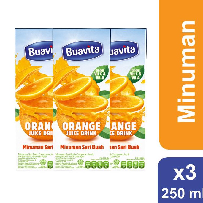 

Terkini Buavita Orange 250ml Multi Pack 97