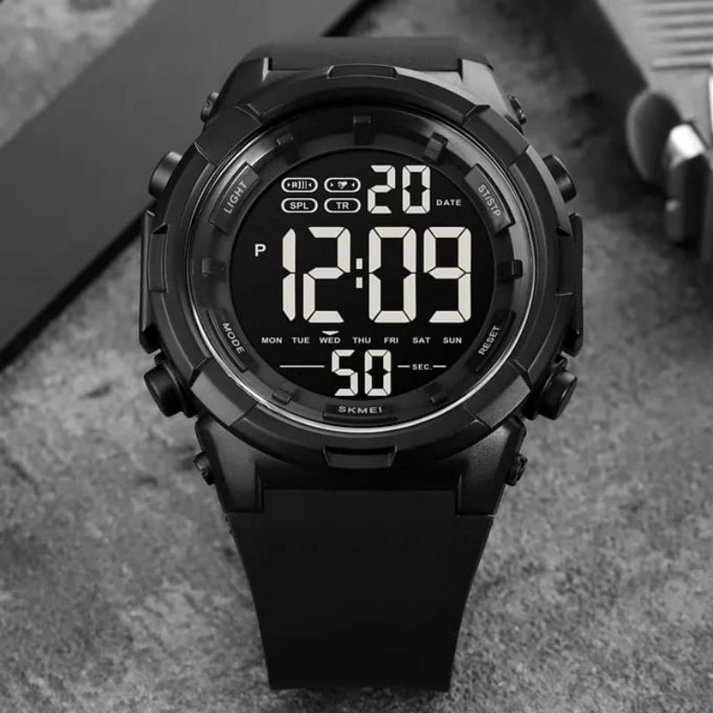 JAM TANGAN SKMEI 1845 ORIGINAL TAHAN AIR PRIA RUBBER KASUAL