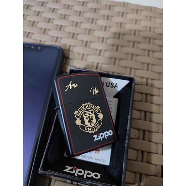 Korek Api Zippo Custom Grafir Logo Foto Print UV Souvenir Kado Koleksi Bahan Kuningan Kualitas Terbaik