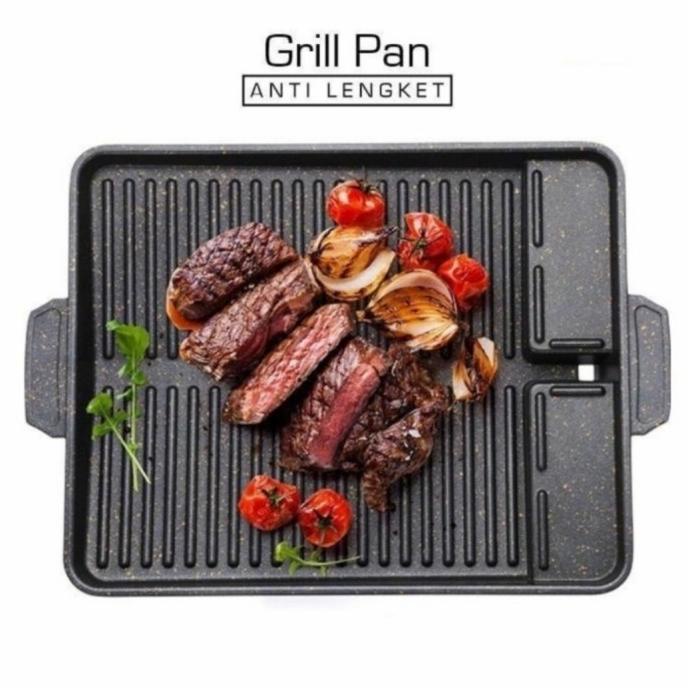 ,,,,,,,] YAKINIKU GRILL PAN KOREAN GRILL PAN Panggangan BBQ Teflon anti lengket