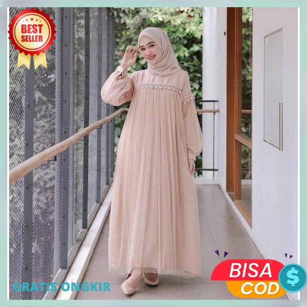 Ghamis Ppremium Terpopuler Buju Muslim Manita Syar'I Gamis Kondangan Murah Gratis Ongkir Baju Gsmis 