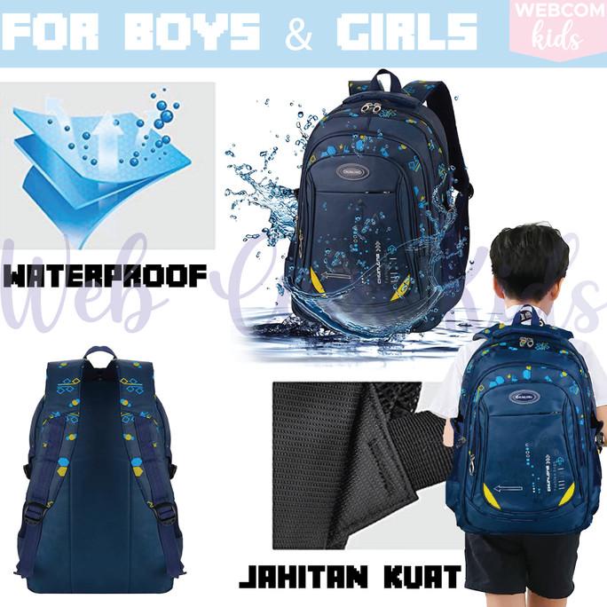 Tas Ransel Anak - Tas Anak Laki Laki - Tas Sekolah Anak SD - Biru Tua