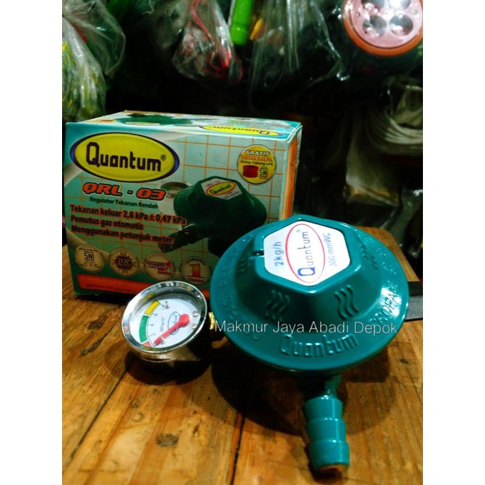 Regulator Kompor Gas Quantum + meteran ratele992 dijamin