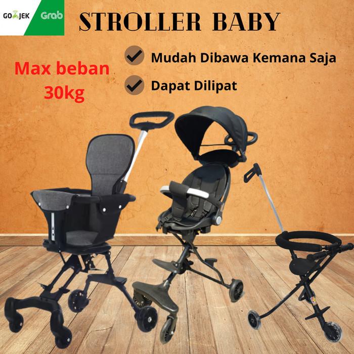 Stroller Stroller Bayi Lipat Kereta Dorong Anak Balita Stroller Traveler