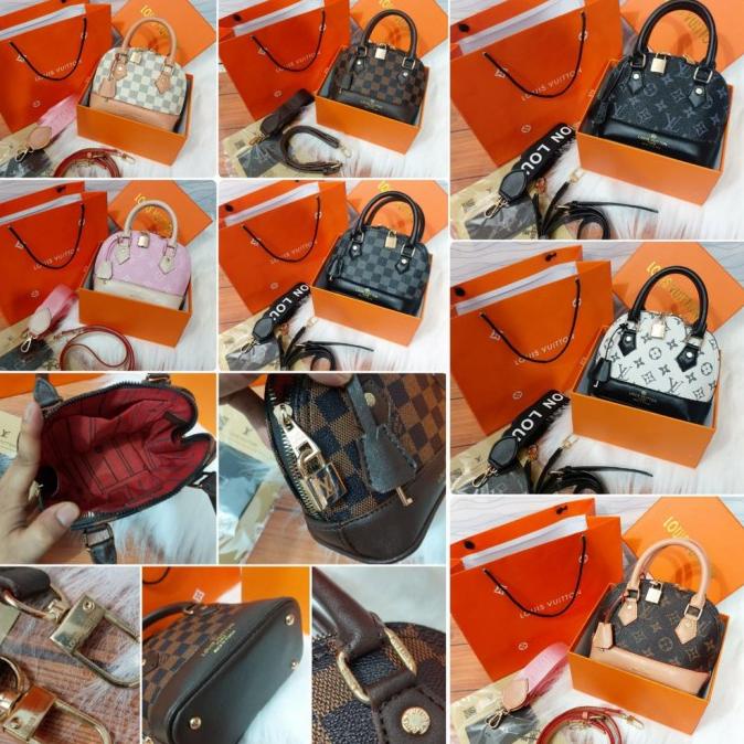 TAS IMPORT WANITA ALMA MINI SUPER PREMIUM FREE BOX & PAPERBAG COMPLETE
