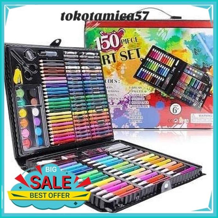 

PENSIL WARNA ART SET FULL CRAYON 150 PCS ANAK ALAT SENI LUKIS GAMBAR BEST SELLER