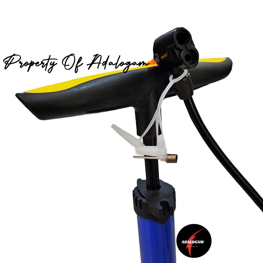 VSM Pompa Sepeda Motor Tabung Plus Meter Full Black Hitam