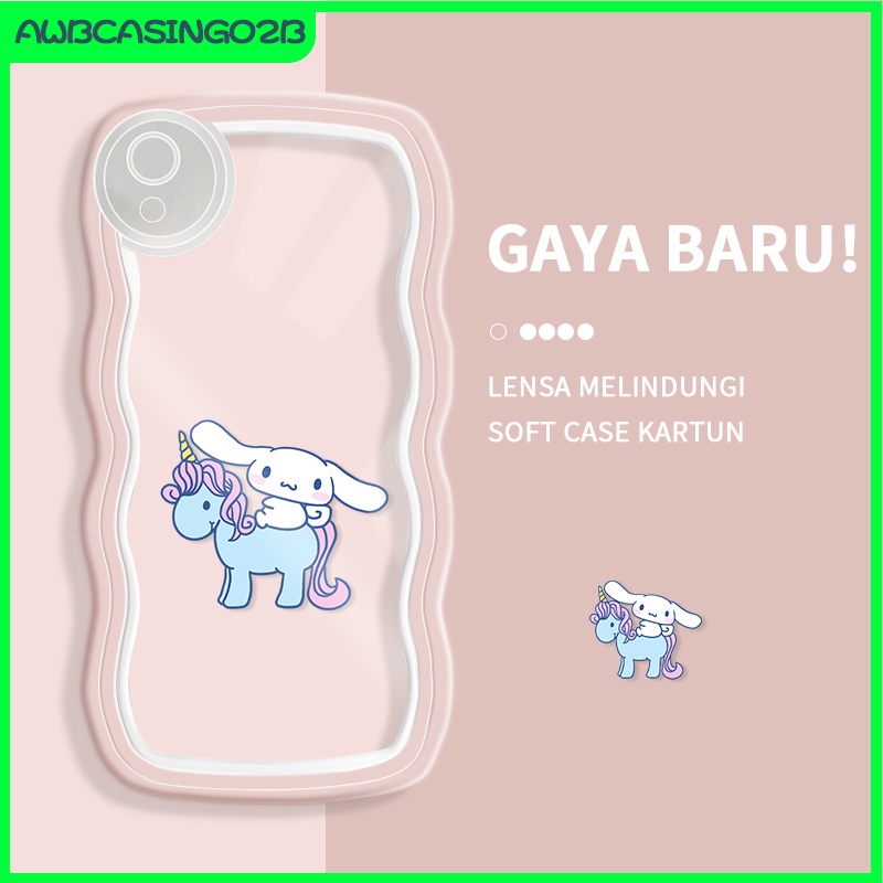 Casing Ponsel untuk VIVO Y90 Y1S V11 V11 PRO X21S V21S Y75 4G S15E Case Kartun Lucu Beruntung Berwar