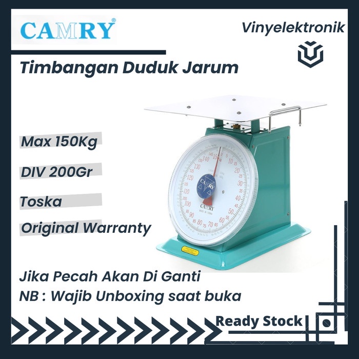 Camry Timbangan Duduk 150kg / Timbangan Jarum Camry 150 kg Original