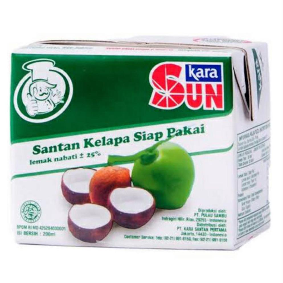 

Santan Sun Kara 12x200ml - Coconut Milk - Kara Gosend/Grab Best Seller