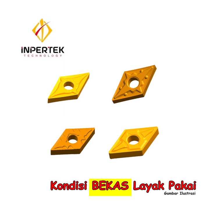 Insert DNMG 11 04 BEKAS Mata Bubut DNMG 11 Pisau Bubut Chip Bubut DNMG11 CNC Widia CERMET