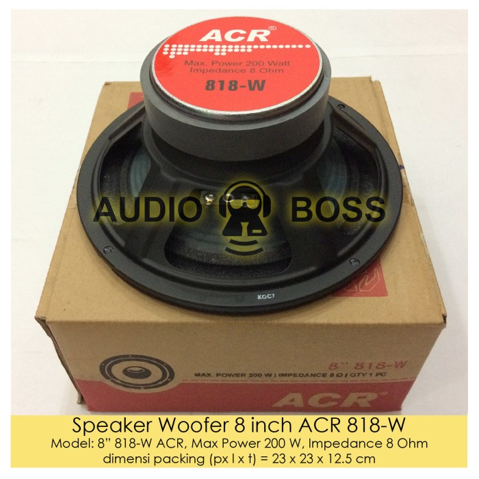 Speaker Woofer 8 inch ACR 818-W / Speaker Woofer ACR 8" 818 200W