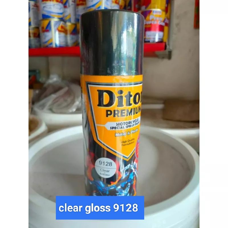 INDO PAINT - CAT SEMPROT PILOK DITON PREMIUM TAHAN BENSIN CLEAR GLOSS ISI 400 CC