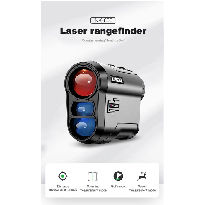 Nohawk Laser Range Finder Teropong Pengukur Jarak Nk-600 Rangefinder