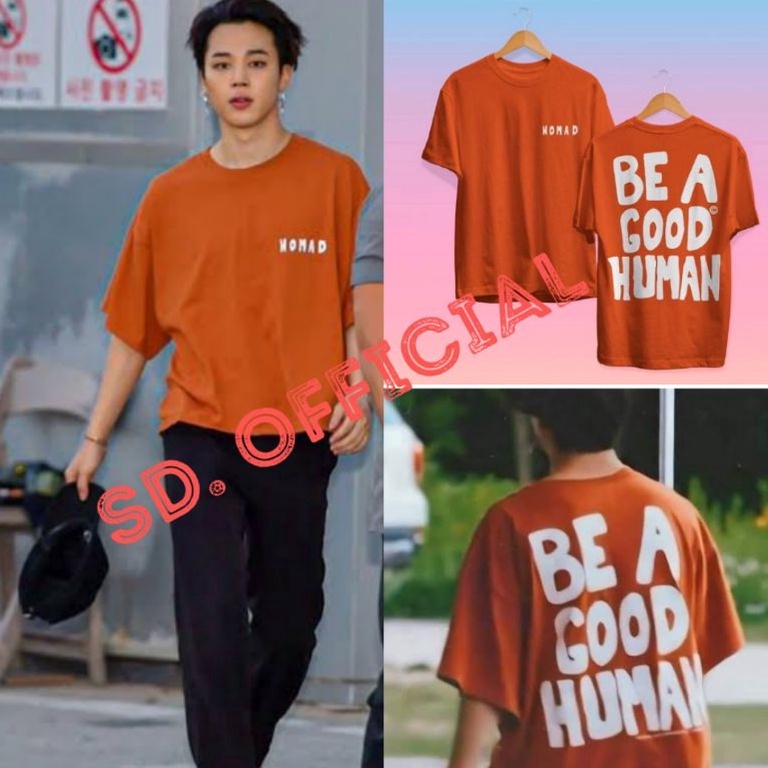 MURAH Kaos Bangtan Jimin Nomad Be A Good Human