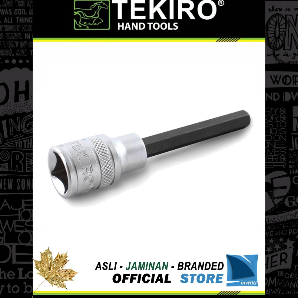 TERMURAH|| Kunci Mata Soket L Ketok L4 ~ L12 mm 1/2" inch DR / Hex Bit Sock Spanner TEKIRO