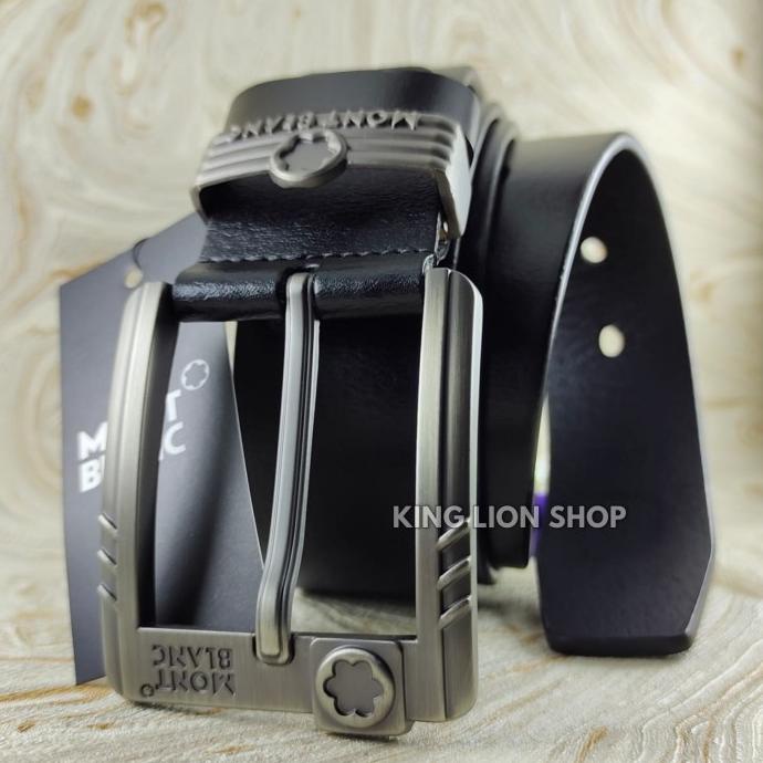 Sabuk Pria Gesper Model Jarum Tusuk Ikat Pinggang Premium Leather