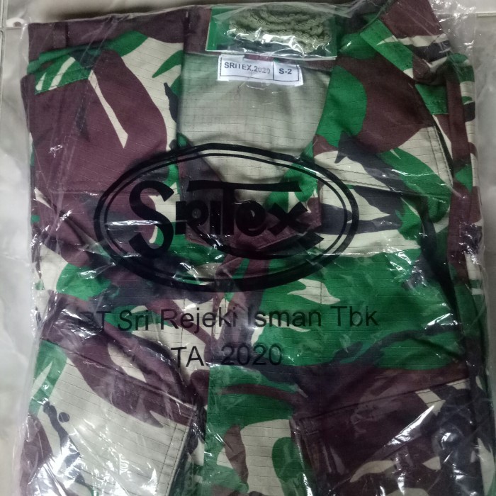 Baju Pdl Tni Ad Sritex 2020 Ukuran S2