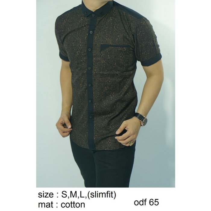 Kemeja Pria Slim Fit Kualitas Mall Odf65