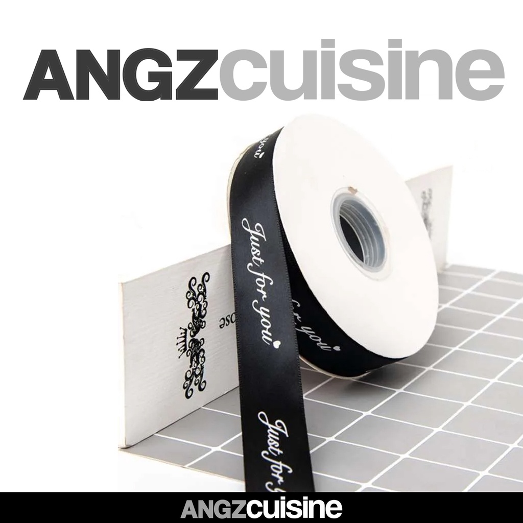 

Pita Lebar 2.5cm Panjang 40 meter Just for you Black 1 pcsRS